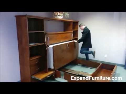 Hidden Cabinet Bed with Storage. Perfect for NYC