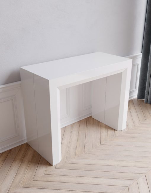 Junior-Giant-white-console-table-that-expands-into-a-larger-dinner-table