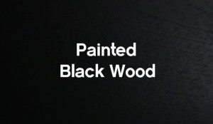 painted-black-wood cabinet bed color