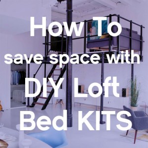 DIY Loft Bed Kits save space in New York City