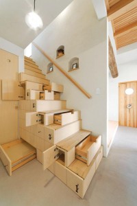 Hidden space saving stairs