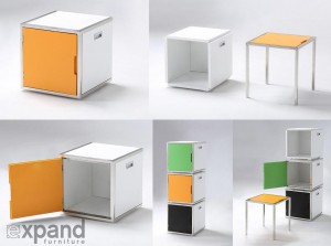 Office table that can transform in cabinet space!
