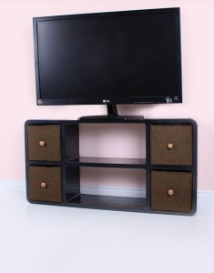 Modular TV Stand Creates Storage