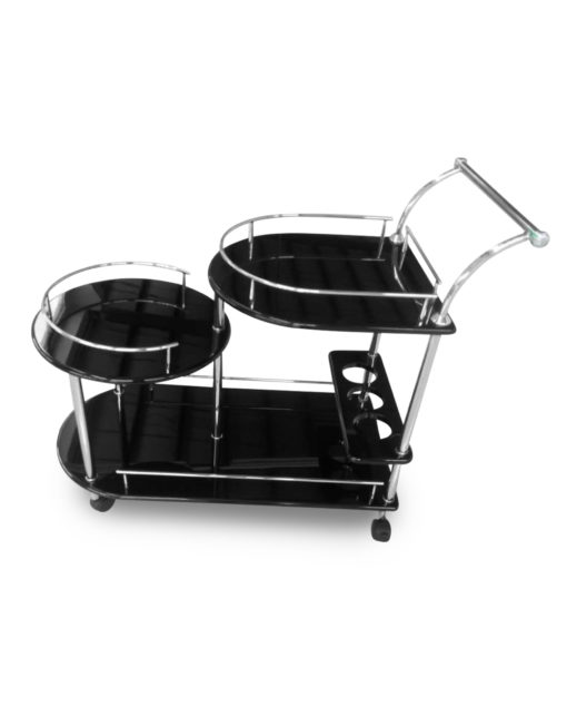 Step-serving-trolley-in-black-gloss-silver