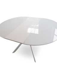 Tide-round-extended-white-glass-table-with-metal-legs