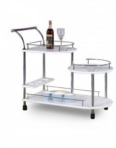 Multi Height Kitchen Island Cart and Bar