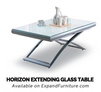 Horizon Extending Glass Table
