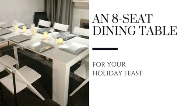 an 8 seat dining table for your holiday feast