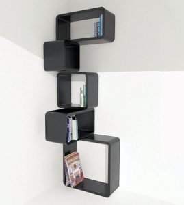 modular corner cube shelf