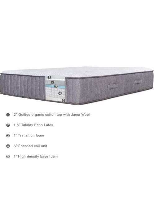 Expand Latex mattress coil hybrid 10 inch