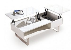 Occam coffee table with dual lift tops for sofa bed