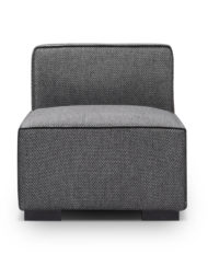 Soft Cube Modern grey sofa - Modular single Seat Module