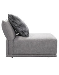 Stratus single sofa module in grey from side