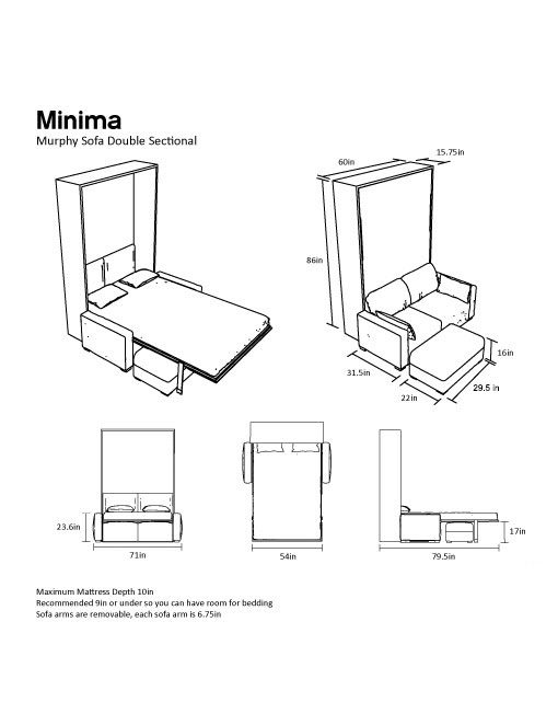 new-Dimensions-of-the-Double-sized-Murphy-Sofa-Bed-
