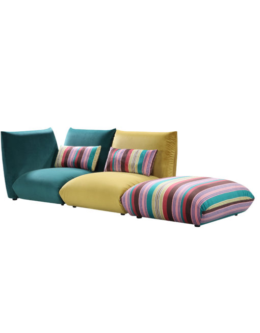 Basso-3-piece-modular-bubble-sofa-set-in-greens-and-stripes