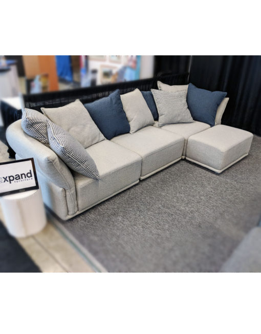Sofa-paired-with-mini-ottoman-Stratus-modular