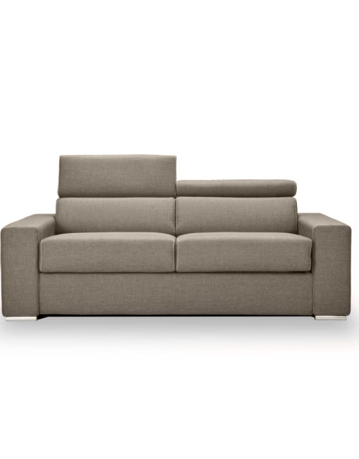 Dormire Italian Sofa bed - easy opening earth grey sofa bed with 7 inch foam mattress