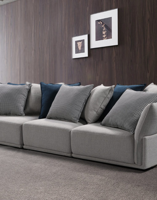 Stratus 3 seat wide sofa in stunning modern home