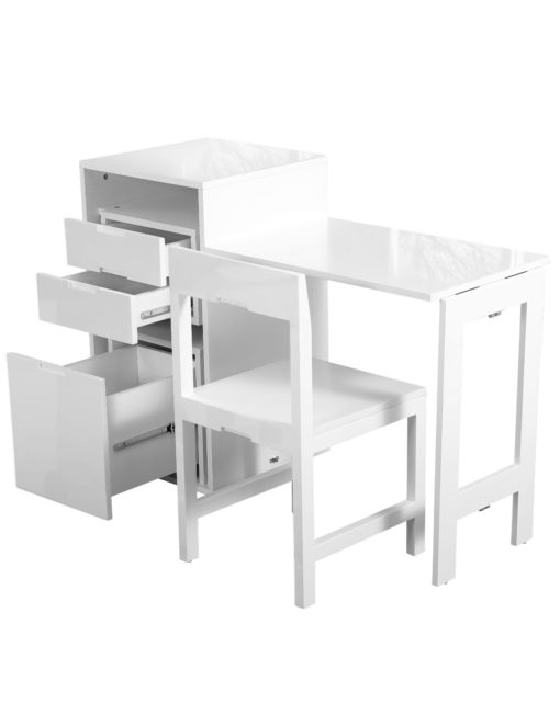Ludovico-micro-office-open-with-hidden-chair-and-table-in-office-cabinet-Glossy-White
